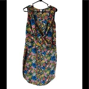 Vintage Y2K floral 70s inspired high low tank top